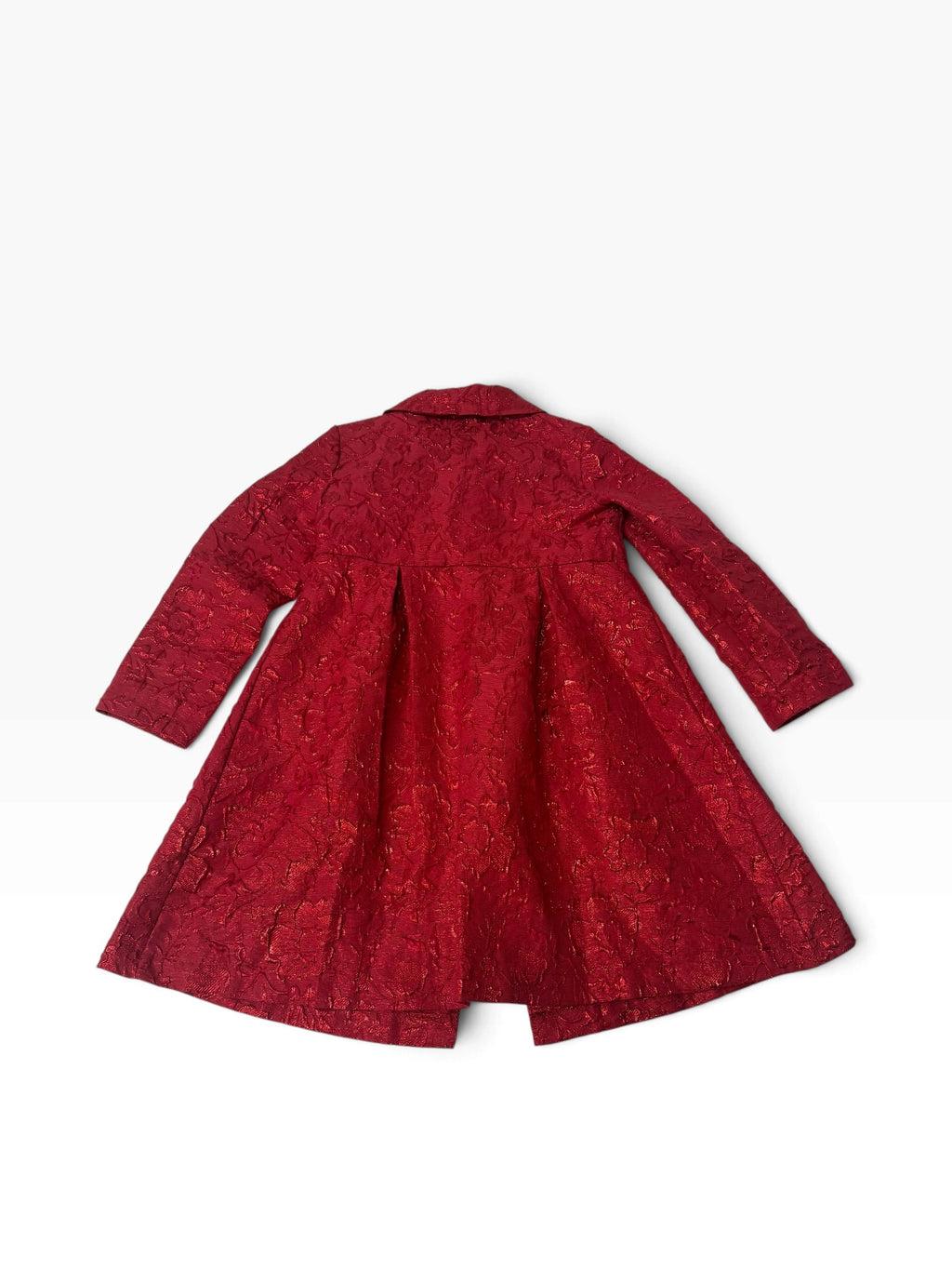 Bluebird Gold Red Brocade Coat – Size 6X